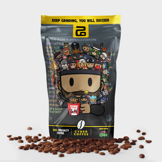 Coffee Beans CAYC Fam with Little Ollie art.